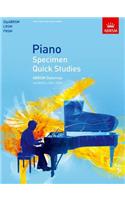 Piano Specimen Quick Studies
