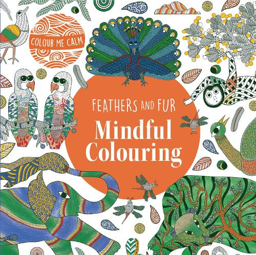 Feathers and Fur Mindful Colouring | Colour me calm | Colouring book | Intricate colouring book | Nordic folk art | Peaceful colouring