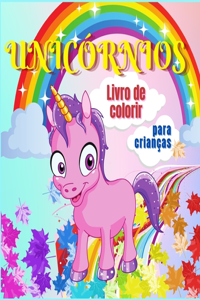 Unicórnios livro de colorir para crianças