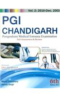PGI Chandigarh : Postgraduate Medical Entrance Examination : Volume 2 : 2010- Dec- 2003
