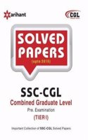 Solved Papers (upto 2015) SSC CGL Combined Graduate Level  Pre. Examination  Tier-I