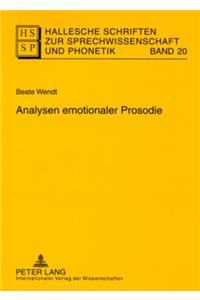 Analysen Emotionaler Prosodie