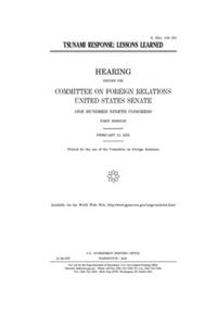 Tsunami response: lessons learned