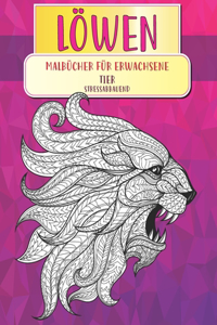 Malbücher für Erwachsene - Stressabbauend - Tier - Löwen