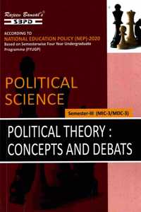 NEP Political Theory Concepts and Debats 3rd Semester MIC & MDC 3 (Political Science) textbook online