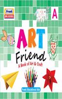 Frank EMU Books Art Friend - A Book of Art & Craft A - Drawing, Colouring and Craft Activity Book for Kids Age 3 Years and Above