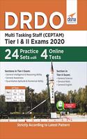 DRDO Multi Tasking Staff (CEPTAM) 2020 Tier I & II Exam 24 Practice Sets with 4 Online Tests