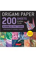 Origami Paper 200 Sheets Marbled Patterns 6 (15 CM)