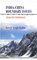 India-China Boundary Issues