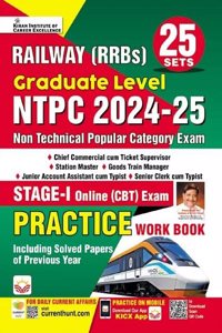 Railway NTPC 2024 - 2025 Graduate Level Stage 1 Practice Work Book (English Medium)(5104)