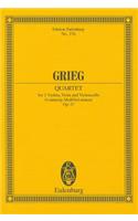 Grieg: Quartet for 2 Violins, Viola and Violoncello, G Minor/G-Moll/Sol Mineur, Op. 27