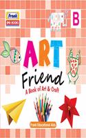 Frank EMU Books Art Friend - A Book of Art & Craft B - Drawing, Colouring and Craft Activity Book for Kids Age 3 Years and Above