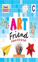 Frank EMU Books Art Friend - A Book of Art & Craft C - Drawing, Colouring and Craft Activity Book for Kids Age 4 Years and Above
