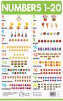 Numbers 1-20 - My First Early Learning Wall Chart: For Preschool, Kindergarten, Nursery And Homeschooling (19 Inches X 29 Inches)