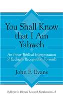 You Shall Know that I Am Yahweh