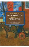 Studies on Pre-Capitalist Modes of Production