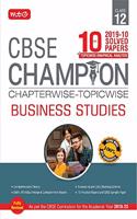 10 Years CBSE Champion Chapterwise-Topicwise Business Studies-Class- 12