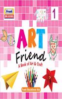 Frank EMU Books Art Friend - A Book of Art & Craft 1 - Drawing, Colouring and Craft Activity Book for Kids Age 5 Years and Above