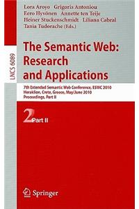 The Semantic Web: Research and Applications