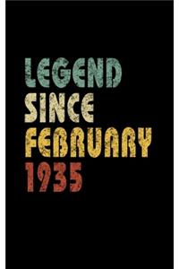 Legend Since February 1935