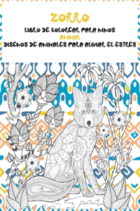 Libro de colorear para niños - Diseños de animale