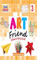 Frank EMU Books Art Friend - A Book of Art & Craft 3 - Drawing, Colouring and Craft Activity Book for Kids Age 7 Years and Above