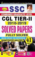 Kiran SSC CGL Tier II 2010 2019 Solved Papers Fully Solved Quantitative Abilities And English Language And Comprehension (English Medium) (3030)