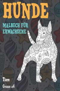 Malbuch für Erwachsene - Grosse A4 - Tiere - Hunde