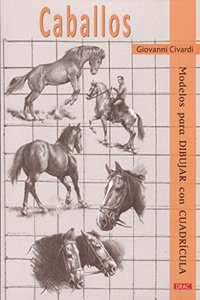 Caballos. Modelos para dibujar con cuadricula