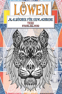 Malbücher für Erwachsene - Stressabbauend - Tiere - Löwen