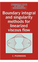 Boundary Integral and Singularity Methods for Linearized Viscous Flow