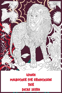 Malbücher für Erwachsene - Dicke Seiten - Tiere - Löwen