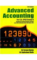 Parveen Sharma Advanced Accountancy for CA Intermediate (IPC) Group II for May 2017 Exams & Onwards