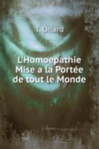L'Homoepathie Mise a la Portee de tout le Monde