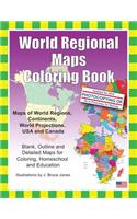 World Regional Maps Coloring Book