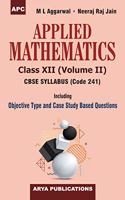 Applied Mathematics, Volume II, (Code 241) Class-XII