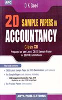 20 Sample papers in Accountancy Class- XII (2019T-20 Session)
