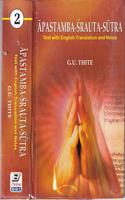 Apastamba-Srauta-Sutras : Text with English Translation (In 2 Volumes)