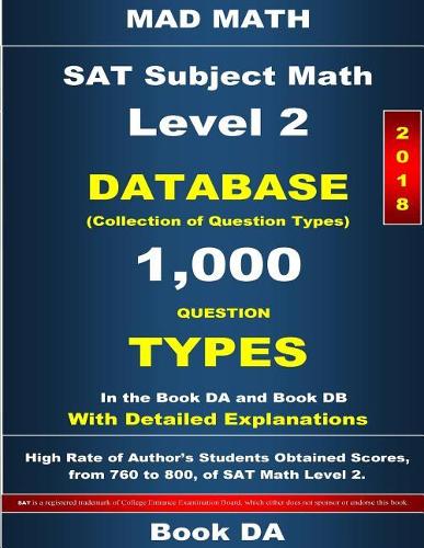 2018 SAT Subject Math Level 2 Book DA