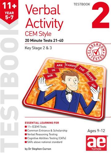 11+ Verbal Activity Year 5-7 CEM Style Testbook 2