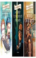 Om Illustrated Classics: Collection of Jules Verne (Set of 3) (20,000 Leagues Under the Sea, A Journey to the Center of the Earth and Around the World in 80 Days)