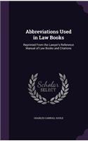 Abbreviations Used in Law Books