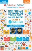 Oswaal One for All Olympiad Previous Years' Solved Papers, Class-3 English Book (For 2021-22 Exam)