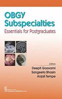 Obgy Subspecialties