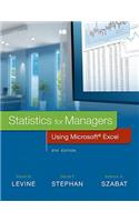 Statistics for Managers Using Microsoft Excel Plus Mylab Statistics with Pearson Etext -- Access Card Package