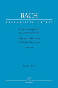 Concerto for Harpsichord in G minor BWV 1058 (Full Score)