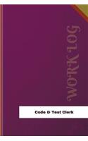 Code & Test Clerk Work Log
