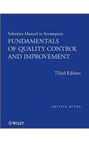 Fundamentals of Quality Control and Improvement, Solutions Manual