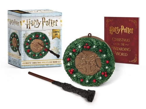 Harry Potter: Hogwarts Christmas Wreath and Wand Set: Lights Up!(Rp Minis)
