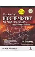 Textbook of Biochemistry for Medical Students